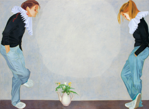 Rozpoznanie clowna, 110x150, olej na plotnie, 2009