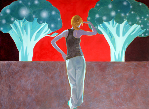 Wielkie brokuly, 110x150, olej na plotnie, 2010